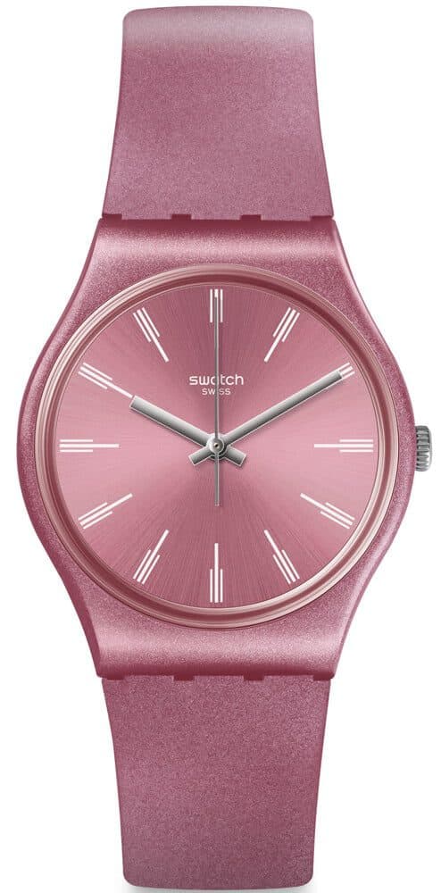 Zegarek Swatch z brokatowym połyskiem Zegarek Swatch z brokatowym połyskiem