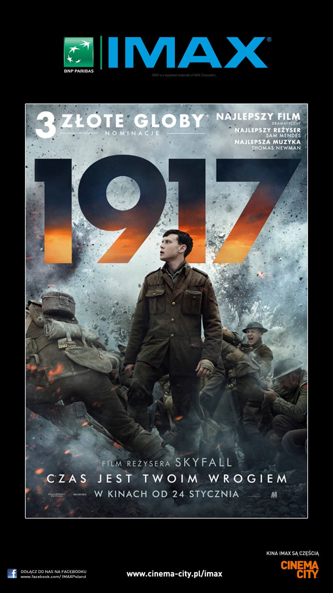 Najnowszy wojenny dramat „1917” w Cinema City IMAX®!