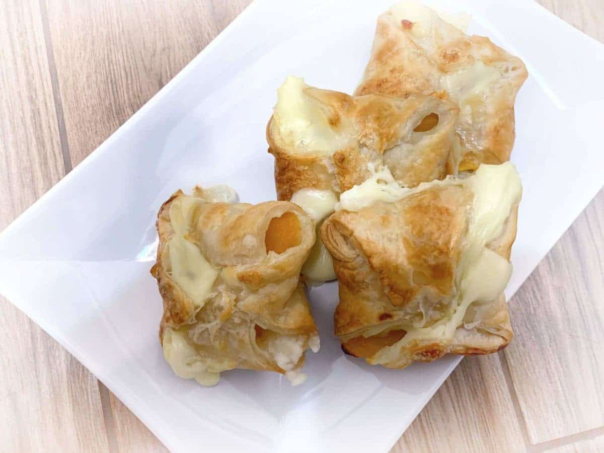Ciasteczka z brzoskwinią i budyniem dla leniwych