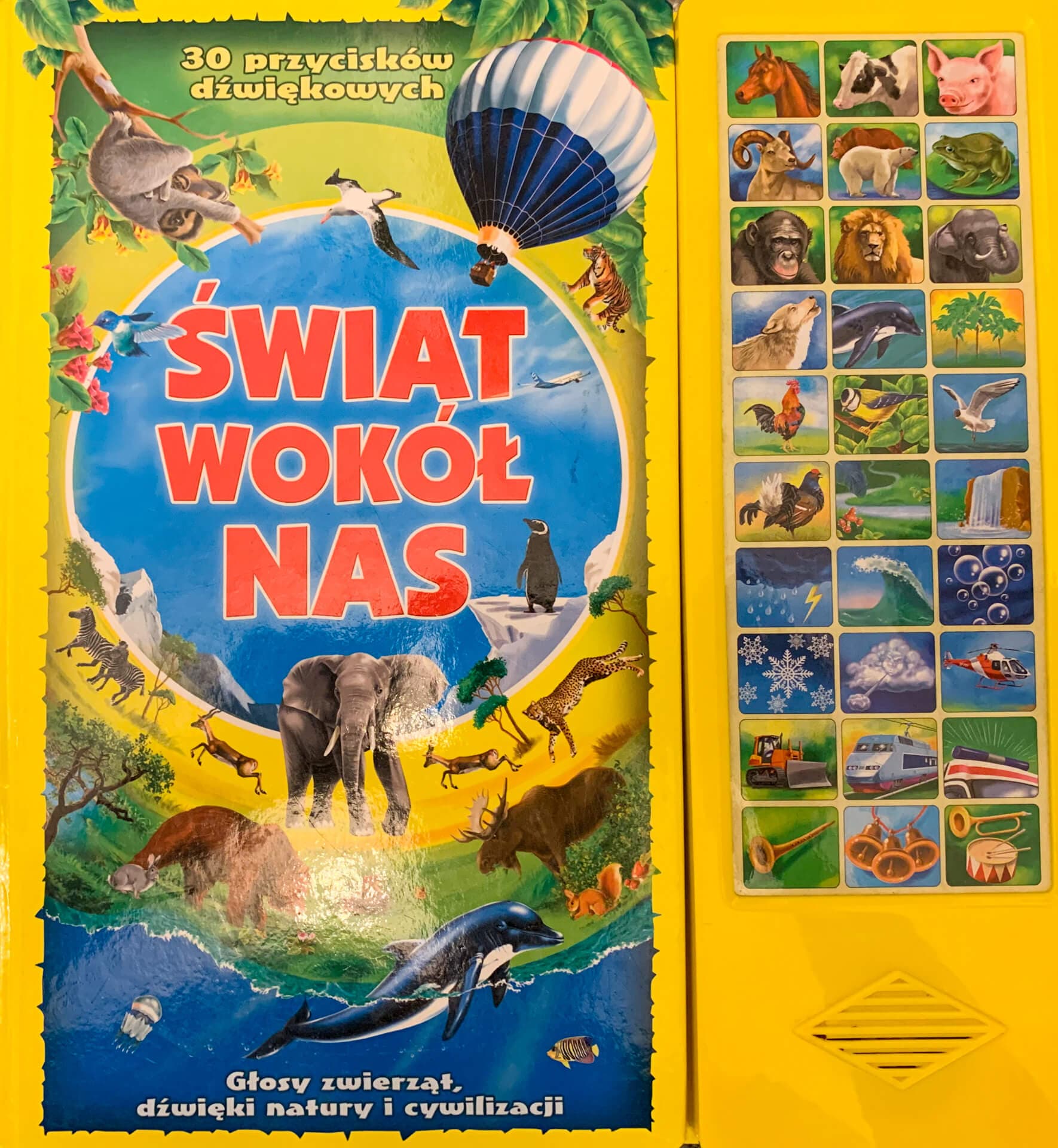 Atlas zwierząt "Świat wokół nas. 30 przycisków dźwiękowych"