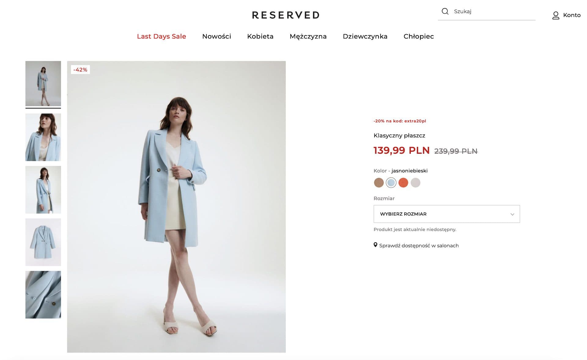 Lekkie płaszcze na jesień