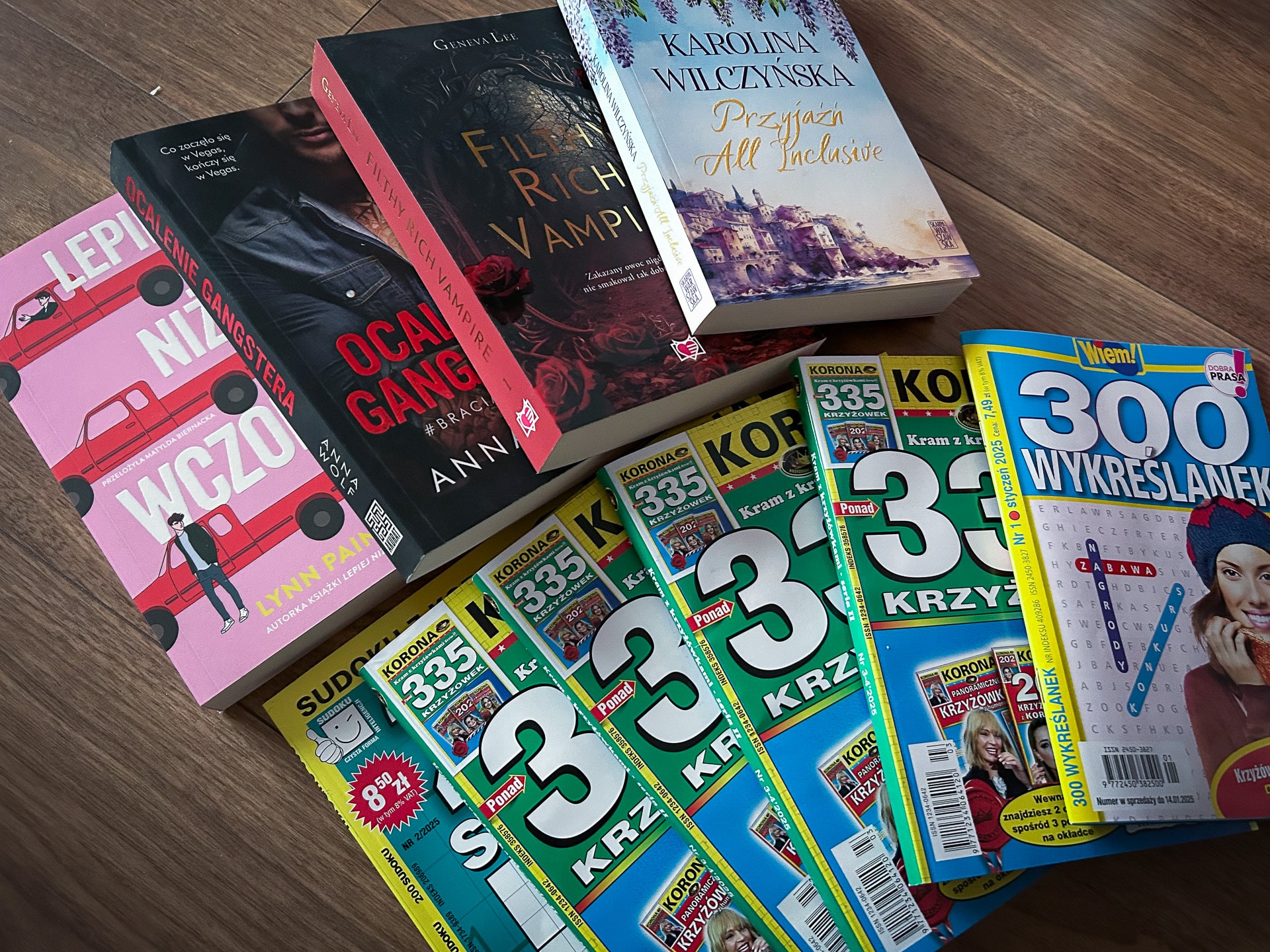a group of books on a table