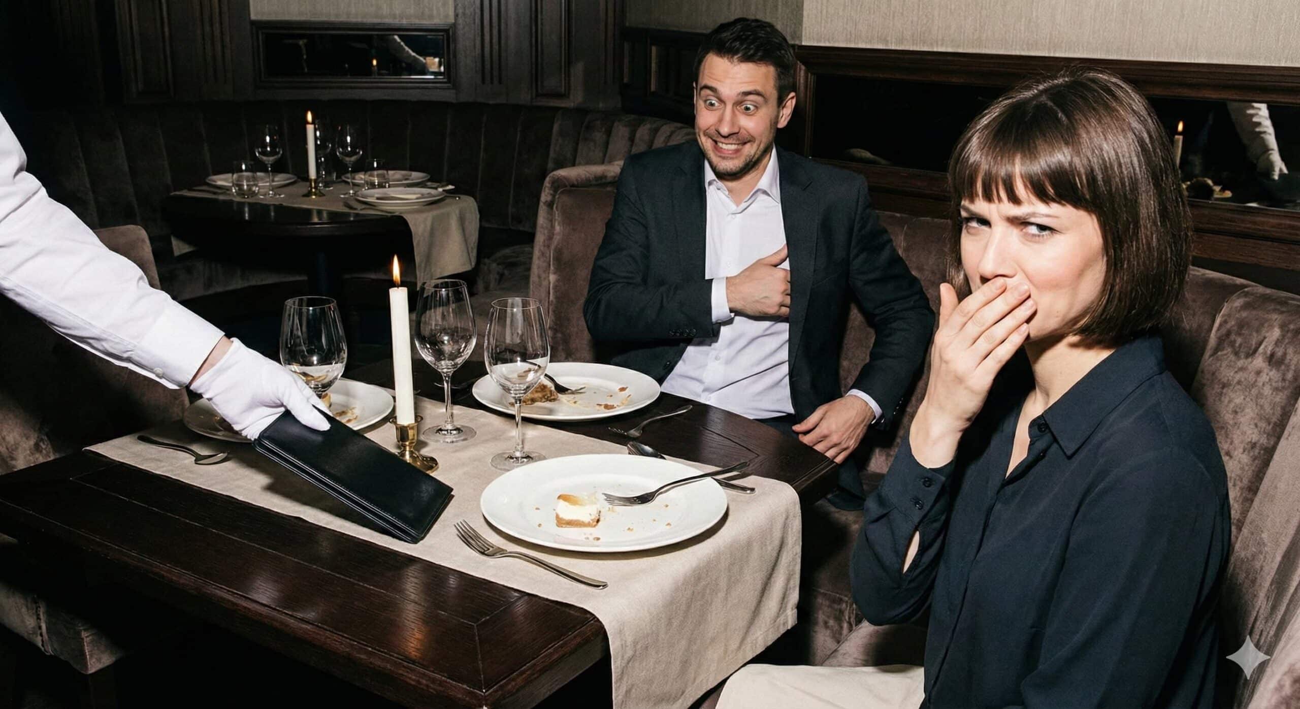 Kelner przyniósł rachunek na 500 zł, a on nagle "zorientował się", że zapomniał portfela.